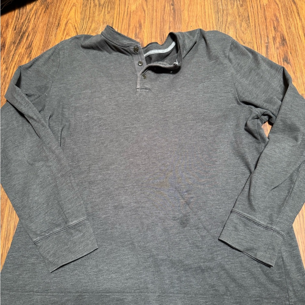 St. John's Bay Charcoal Long Sleeve Henley